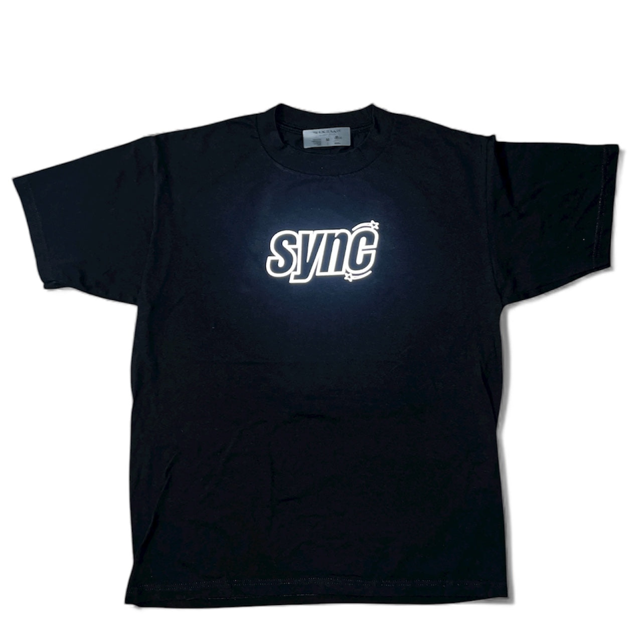 "SYNC V1" OVERSIZED T-SHIRT, BLACK REFLECTIVE